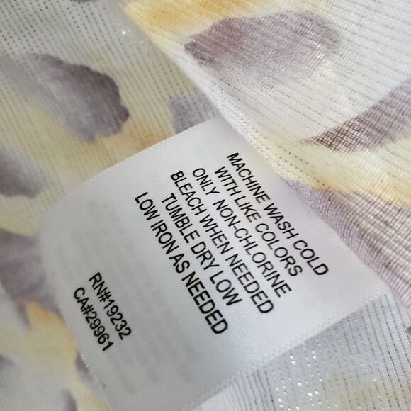 Alfred Dunner Animal Print Button Down Long Sleeve Blouse Size 16 - Picture 6 of 12